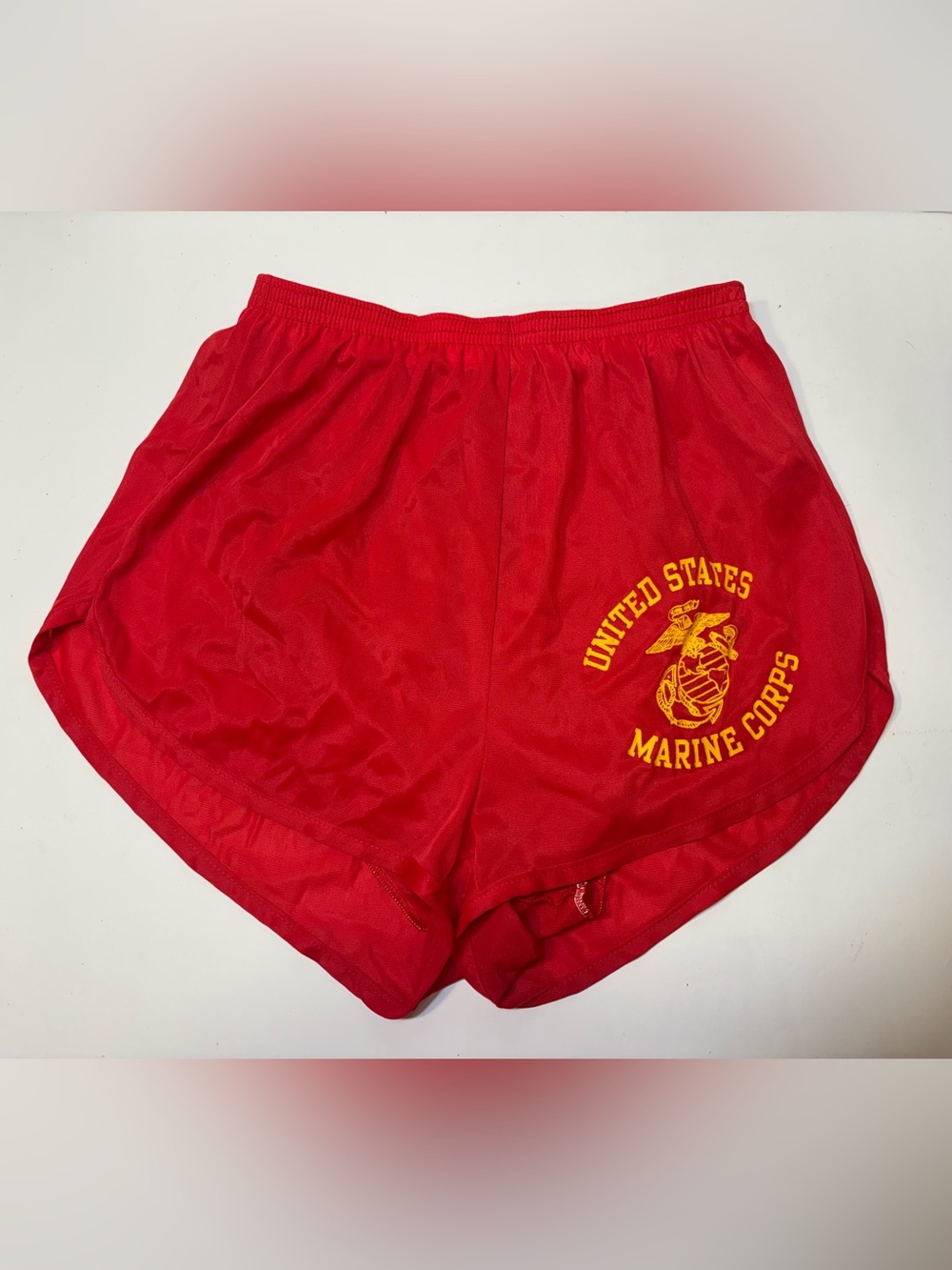 Vintage 70s 80s Velva Sheen USMC Marine Corps PT Running Shorts
